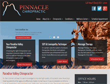 Tablet Screenshot of chiropractorinphoenixaz.com